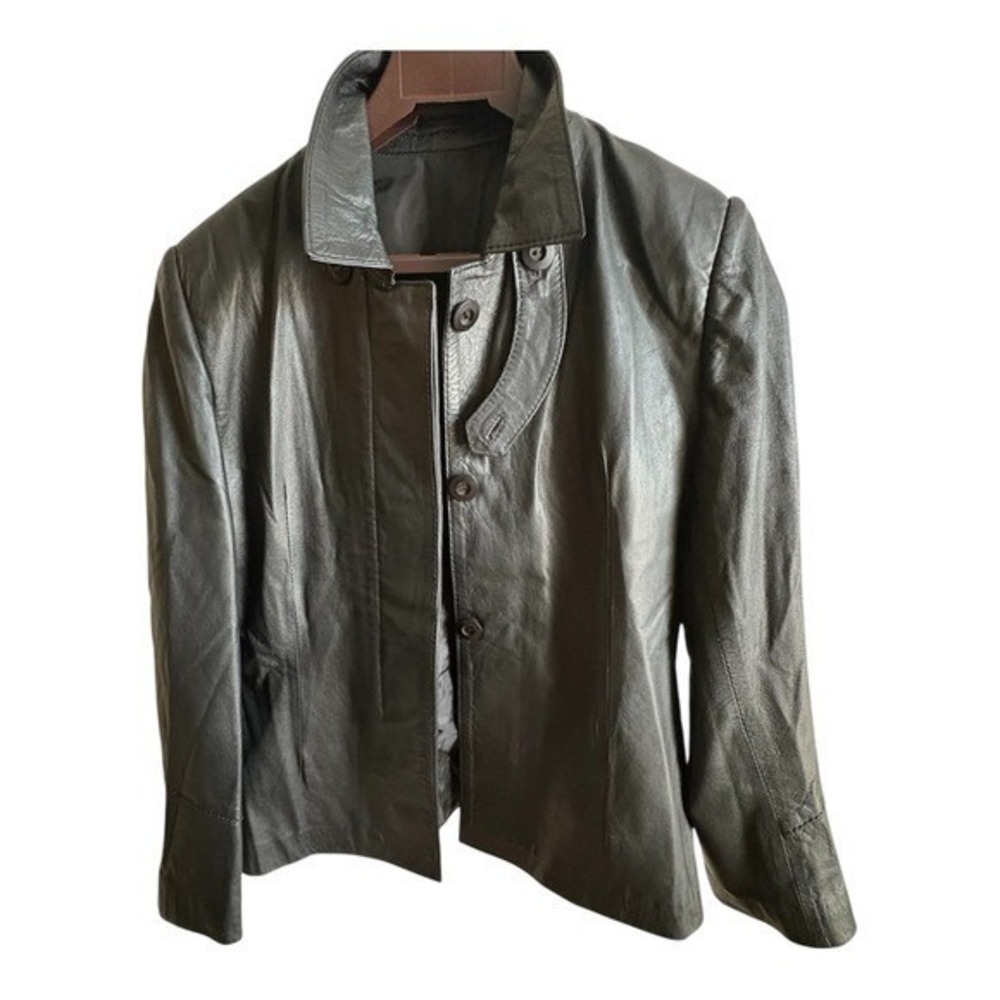 Women's Medium High Quality Fitted‎ Lightweight Leather Jacket from Columbia